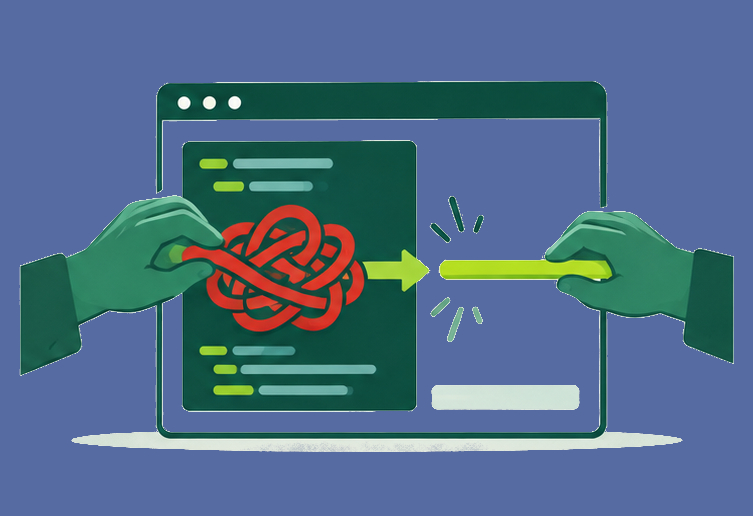 Semantic HTML and ARIA code being rewritten in an editor